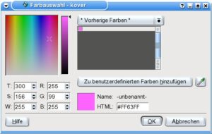 Abbildung 3: Farbenfrohe Cover sind mit einer Palette wie dieser kein Problem