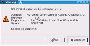 Abbildung 3: Trauen Sie diesem Zertifikat?