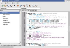 Abbildung 3: gphpEdit macht dem Programmierer das Leben leichter