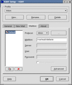 Abbildung 3: Welche Mailbox soll es sein?