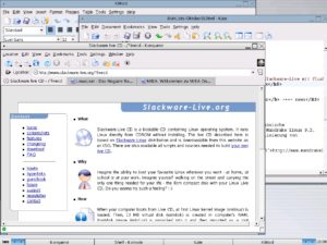 Abbildung 3: Slackware Live mit Fluxbox