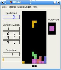 Abbildung 3: Tetris im KDE-Look