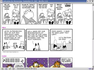 Abbildung 3: Dailystrips ordnet die Lieblings-Comics