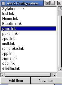 Abbildung 3: Mit ideskConf.pl erstellen Sie grafisch neue Icons