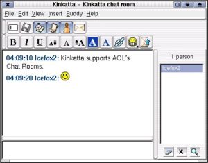 Abbildung 3: Chat-Software – bald auch für den PDA
