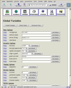 Abbildung 3: Abteilung "Globals"