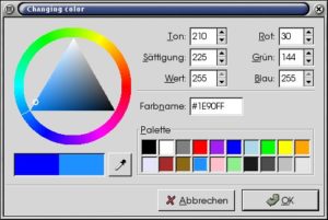 Abbildung 3: Mit der Pipette können Sie einen beliebigen Pixel auf dem Desktop auswählen und seine Farbe anzeigen lassen