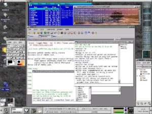 Abbildung 3: Windows-Emulation: Hier läuft Mirc, ein Windows-IRC-Client