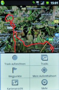 Abbildung 3: My Tracks macht Sie aus Ihrem Smartphone einen GPS-Tracker.