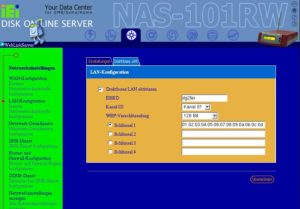 Abbildung 3: Das Web-Frontend des NAS-101RW ist nicht nur übersichtlich gestaltet, sondern auch in Deutsch verfügbar. Richtig konfiguriert ersetzt das Multi-Talent einen ganzen Server