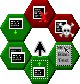 Abbildung 3: Fensterbuttons in Wabenform