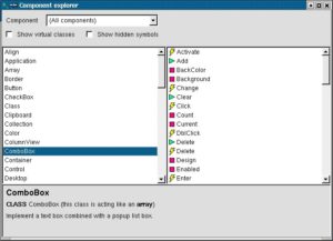 Abbildung 3: Der Component Explorer