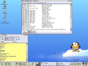 Abbildung 3: Ein frostiger Geselle zu Gast auf dem Desktop