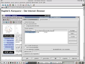 Abbildung 3: Die KDE-Entwickler haben mit Konqueror einen eigenen Multifunktions-Browser ins Rennen geschickt