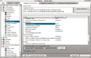 Abbildung 3: Wieder zurück: konfigurierbare Shortcuts für Standardaktionen