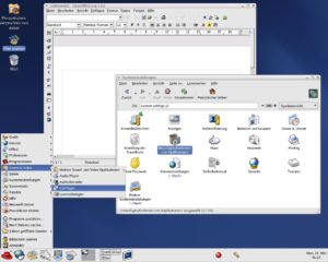 Abbildung 3: Auch Red Hat Linux 9.0 nutzt den mit Version 8.0 eingeführten BlueCurve-Desktop