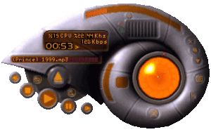 Abbildung 3: Audio-Player mit Muschel-Skin: GQmpeg