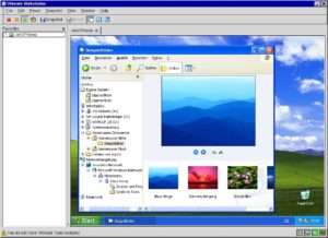 Abbildung 3: Nach Abschluss der Installation von Windows XP kann der Anwender in der Emulation normal arbeiten
