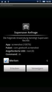 Abbildung 3: Auch im gerooteten Zustand haben Sie noch Kontrolle darüber, ob ein Programm mit Root-Rechten ausgeführt werden soll oder nicht.