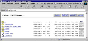 Abbildung 3: Mit dem Internet Explorer in Linux-Dateien browsen