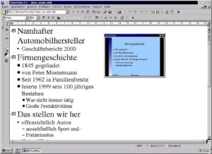 Abbildung 3: Die Gliederungsansicht