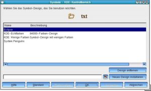Abbildung 3: Icon-Themes unter KDE 2 ändern