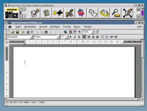 Abbildung 36: Die Anyware-Hauptsymbolleiste und Anyware Words gleichen ihren Pendants aus Applixware Office bis aufs Haar