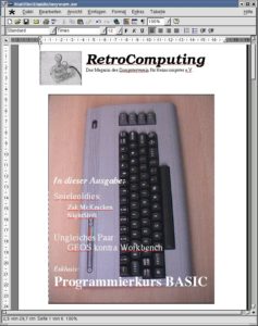 Abbildung 38: Die erste Seite unserer Testzeitschrift unter Anyware Words
