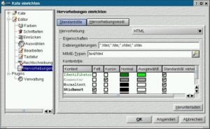 Abbildung 3b: In KDE 3 sieht derselbe Konfigurationsdialog übersichtlicher aus