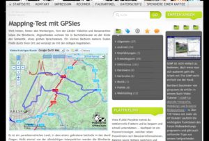 Abbildung 4: Eine Rennrad-Tour mittels GPSies in ein Blog eingebettet.
