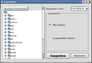 Abbildung 4: Entpack mich!