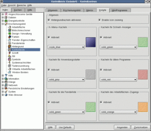 Abbildung 4: So leicht lässt sich der Hintergrund des Panels im neuen KDE verändern