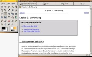 Abbildung 4: Der GIMP-Hilfe-Browser