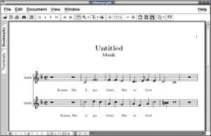 Abbildung 4: Lilypond-Export mit Mängeln