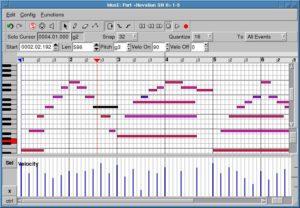 Abbildung 4: Der PianoRoll-Editor