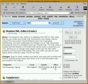 Abbildung 4: http://freshmeat.net/