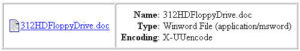 Abbildung 4: So erscheint ein mit uuencode bearbeitetes Attachment im Netscape Messenger