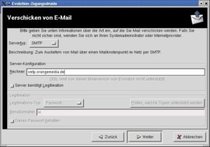 Abbildung 4: Wie soll Mail verschickt werden?