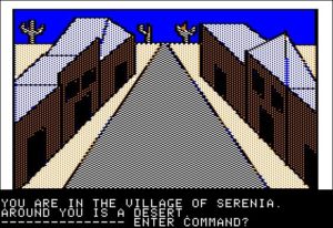 Abbildung 4: Ein weiteres Abenteuerspiel für den Apple II: Wizard and the Princess