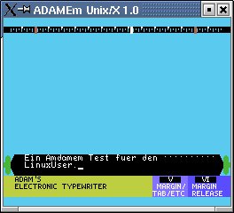 Abbildung 4: Die integrierte Textverarbeitung des Coleco Adamam in Aktion