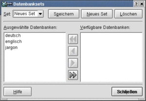 Abbildung 4: Eine Datenbank nach eigenem Geschmack