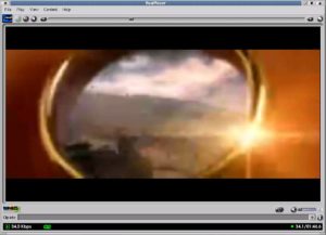 Abbildung 4: Video-Streaming macht's möglich: ein Ausschnitt aus dem Kinofilm "Der Herr der Ringe" frisch aus dem WWW
