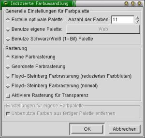 Abbildung 4: Farben reduzieren