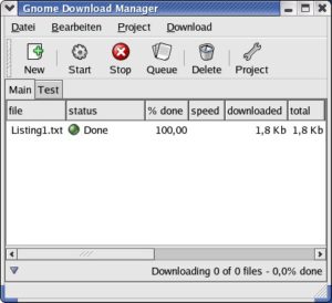 Abbildung 4: Downman ist in der Lage, mehrere Download-Schlangen zu verwalten