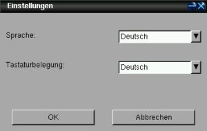 Abbildung 4: Sprachauswahl