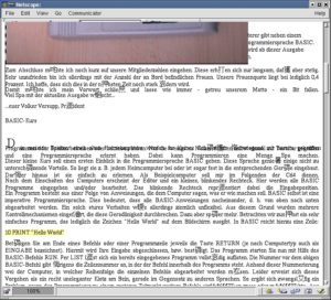 Abbildung 45: Das von HancomWord 6 produzierte Exportergebnis unserer Zeitung im HTML-Format