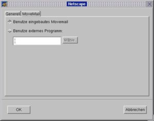 Abbildung 4b: Netscapes eigener Helfer oder ein anderes Programm?