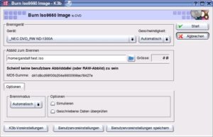 Abbildung 5: Brennen von DVD-Image-Dateien
