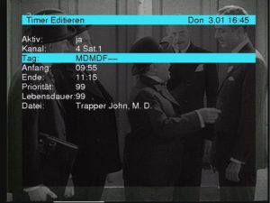 Abbildung 5: Über den Aufnahmetag können Sie komplexe Serien-Aufnahmen programmieren. Wird Aktiv auf nein gesetzt, lässt sich ein Serien-Timer zum Beispiel über Feiertage abstellen, ohne ihn löschen zu müssen
