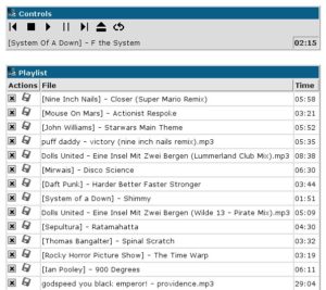 Abbildung 5: Playlisten via Internet